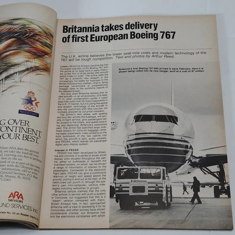 Air Transport World May 1984 Annual Market Development Issue Magazine Vintage
